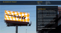Desktop Screenshot of billboardartproject.org