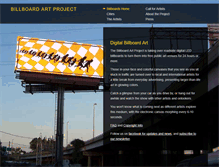 Tablet Screenshot of billboardartproject.org